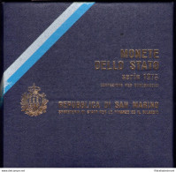 1978 Repubblica Di San Marino, Monete Divisionali,FDC Con 500 Lire In Argento - San Marino