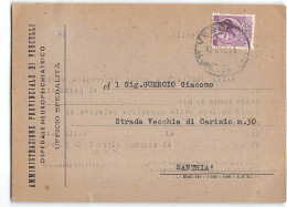 AG2620 AMM.NE PROV.LE VERCELLI OSPEDALE NEUROPSICHIATRICO UFFICIO SPEDALITA X SANTHIA - 1946-60: Marcophilie