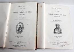 RARE EO 2/2 J. CARDAN LIFE OF GIROLAMO CARDANO OF MILAN PHYSICIAN By MORLEY 1854 / ANCIEN LIVRE XIXe SIECLE (2603.170) - Fysica