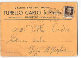 AG2619 TURELLO CARLO EMPORIO MOBILI CARMAGNOLA X AZEGLIO - Poststempel