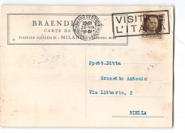 AG2616 BRAENLI CARTE DA PARATI MILANO X BIELLA - Storia Postale