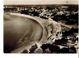 BENODET VUE AERIENNE DE LA PLAGE ET ENTREE DU PORT - Bénodet