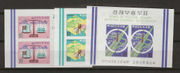 1971 MNH South Korea Mi Block 326-28 Postfris** - Korea, South