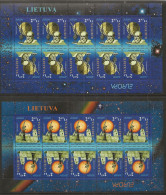 Lithuania Lietuva Litauen 2009  Europe: Astronomy. Mi 1006-1007 In Two Sheetlets MNH(**) - Lituania