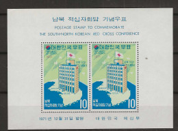 1971 MNH South Korea Mi Block 350 Postfris** - Corea Del Sur