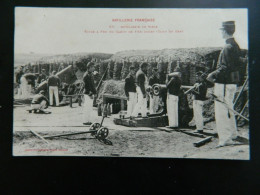 ARTILLERIE FRANCAISE                  ARTILLERIE DE SIEGE          ECOLE A FEU DU CANON DE 155   ( CAMP DE GER ) - Regimente