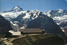 11337346 Grindelwald Bergstation Und Restaurant First Schreckhorn Und Fiescherho - Sonstige & Ohne Zuordnung