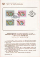 ITALIA - ITALIE - ITALY - 1989 - Centenario Dell'istituzione Del Ministero Delle Poste E Telecomunicazioni - FDC - Bolle - FDC