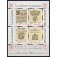 Dänemark 1985 Int. Briefmarkenausstellung HAFNIA'87 Block 4 Postfrisch (C14094) - Blocks & Sheetlets