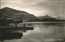 11337297 Zug ZG Blick Gegen Die Alpen Zug - Autres & Non Classés