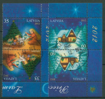 Lettland 2012 Weihnachten Kehrdruckpaare 853/54 KD Gestempelt - Latvia