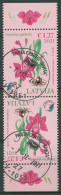 Lettland 2021 Pflanzen Blumen Wiesensiegwurz Kehrdruckpaar 1131 KD Gestempelt - Letonia