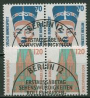 Bund 1988 Sehenswürdigkeiten SWK Waagerechte Paare 1374/75 Gestempelt - Usati