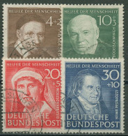 Bund 1951 Wohlfahrt: Helfer Der Menschheit 143/46 Gestempelt - Used Stamps