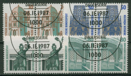 Bund 1987 Sehenswürdigkeiten SWK Waagerechte Paare 1339/42 Gestempelt - Used Stamps