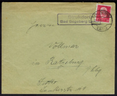 Brief Deutsches Reich Landpoststempel Strukdorf Ratzeburg Segeberg Schleswig - Briefe U. Dokumente