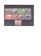 German Empire 1939, Castles, Charity Stamps, Full Series, MN - Nuevos