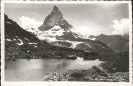 11337169 Zermatt VS Matterhorn Mit Riffelsee Zermatt - Autres & Non Classés