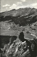 11337133 Davos GR Blick Vom Seehorn Mit Amselfluh Und Koerbshorn Davos - Andere & Zonder Classificatie