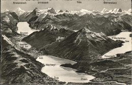 11337109 Zug ZG Panoramakarte Vierwaldstaetter See Und Umgebung Zug - Sonstige & Ohne Zuordnung