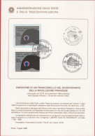 ITALIA - ITALIE - ITALY - 1989 - Bicentenario Della Rivoluzione Francese - FDC - Bollettino 15/89 Amministrazione Delle - FDC