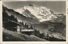 11337068 Jungfrau BE Berghuette Mit Blick Auf Jungfrau Jungfrau BE - Sonstige & Ohne Zuordnung