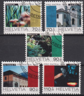 1998 Schweiz Pro Patria, Kulturgüter U. Lanschaften, ⵙ Zum:CH B259-B263, Mi:CH 1649-1653, Yt:CH 1577-1581, - Used Stamps