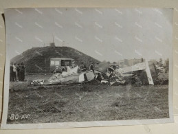 Italy World War Aviation Crashed Plane Italia Foto Aereo Disastro Croce Rossa Red Cross Car. 165x115 Mm - Guerre, Militaire