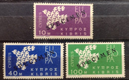 D3113  Europa 1961 - Chipre SPECIMEN - MNH - 9,85 - 1961