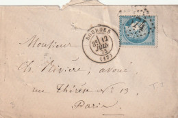 Lettre De Bourges à Paris LSC - 1849-1876: Période Classique