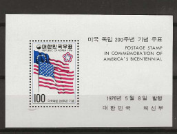 1976 MNH South Korea Mi Block 415 Postfris** - Corée Du Sud