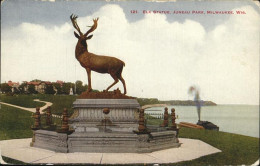 11328733 Milwaukee_Wisconsin Elk Statue Juneau Park - Otros & Sin Clasificación