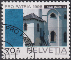 1998 Schweiz Pro Patria, Rundkirche Saas Balen, ⵙ Zum:CH B260, Mi:CH 1650, Yt:CH 1578, - Used Stamps