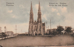 AK Warszawa - Kosciol Sw. Florjana - Kirche Des Heil. Florian - Feldpost Festungslazarett II Warschau - 1916 (69316) - Pologne