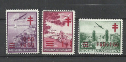 JUGOSLAVIA Jugoslawien 1940 Michel 429 - 431 * Against Tuberculosis - Unused Stamps