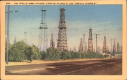 11326488 Los_Angeles_California Oil Wells Orange Groves Highway - Altri & Non Classificati