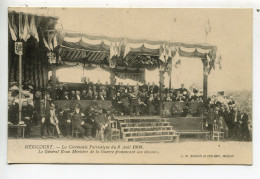 Héricourt Haute Saône Cérémonie Patriotique Du 8.08.1909 - Héricourt