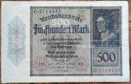 Billet Allemagne 500 Mark 27 - 3 - 1923 / Reichsbanknote - 500 Mark