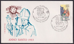 Vatican Italy 1983, Pope Paul John II, Holy Year, Roma, Special Cover - Other & Unclassified