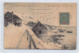 SAINT PIERRE & MIQUELON - La Route Du Cap à L'Aigle En Hiver - CARTE DÉCOLLÉE - Ed. A.M. Bréhier 9 - Saint-Pierre En Miquelon