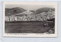 Greece - SYROS Syra - View From The Jetty - REAL PHOTO - Publ. E. Kaluta 867 - Grecia