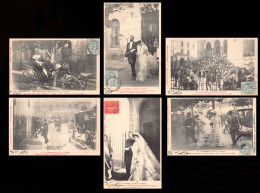 Vietnam - Le Mariage De L'Empereur D'Annam Hàm Nghi à Alger Le 4 Novembre 1904 Avec Marcelle Laloë - Série De 6 Cartes P - Viêt-Nam