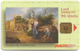 Malta - Maltacom - Painting San Pawl Tat-Targa, 01.2004, 95U, 15.000ex, Used - Malte