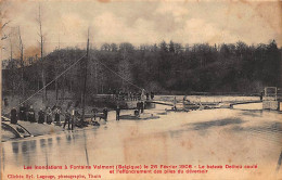 FONTAINE-VALMONT (Hainaut) - Les Inondations Le 26 Février 1906 - Le Bateau Dethou Coulé - Ed. Lagouge. - Otros & Sin Clasificación