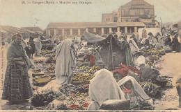 Maroc - TANGER - Marché Aux Oranges - Ed. Au Grand Paris - Nahon Et Lasry 24 Aquarellée - Tanger