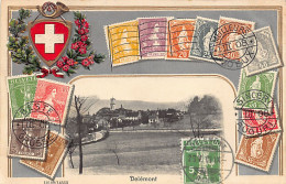 DELÉMONT (JU) Panorama - Timbres-Poste - Ed. Guggenheim  - Delémont