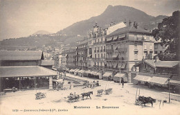 MONTREUX (VD) Place De La Rouvenaz - Diligences - Calèches - Ed. Charnaux Frères 5079 - Montreux