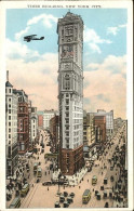 11325960 New_York_City Times Building Autos Strassenbahn Flugzeug - Andere & Zonder Classificatie