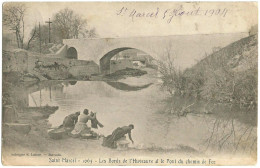 SAINT-MARCEL (13) – Les Bords De L’Hveaune Et Le Pont Du Chemin De Fer. Lavandières. Editeur Lacour, N° 1065. - Saint Marcel, La Barasse, Saint Menet