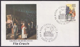 Vatican Italy 1984, The Way Of The Cross, Roma Centro, Special Cover - Andere & Zonder Classificatie